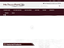 Tablet Screenshot of mrtruckparts.com